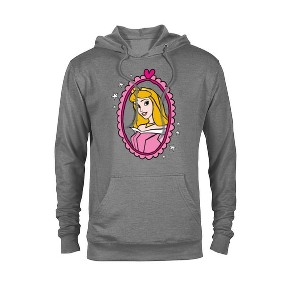 Disney Princess Sleeping Beauty Aurora Portrait T-Shirt - Pullover Hoodie for Adults - Customized-Graphite Heather