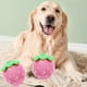 thumbnail image 4 of 2 juguetes de peluche genéricos para mascotas, con forma de fresa, interactivos para masticar, para perros pequeños y medianos, para la dentición en Navidad., 4 of 5