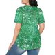 thumbnail image 4 of Tops de Ajuste Suelto para las Mujeres de Manga Corta Cuello Redondo Color Sólido, Estante de Imitación de Moda Casual, 4 of 6
