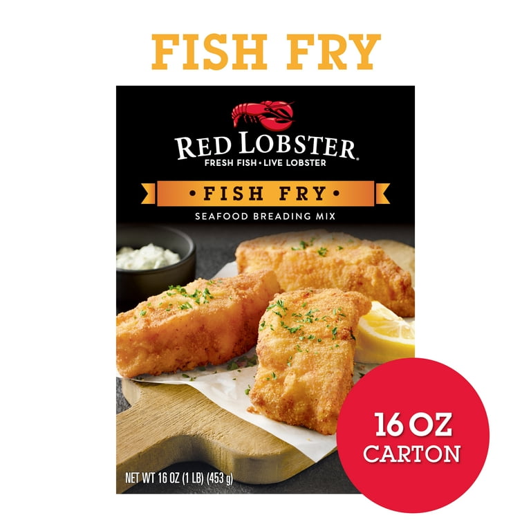 Red Lobster Fish Fry, Seafood Breading Mix, 16 oz Box
