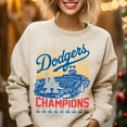 thumbnail image 3 of Back 2 Back Champions Sweatshirt | Retro Dodgers Crewneck | LA Baseball Pullover | Unisex Baseball Fan Gift, 3 of 7