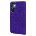 thumbnail image 3 of Feishell Flip Wallet Case for Samsung Galaxy S24 Ultra, Magnetic Clasp Folio Shockproof Embossed Pattern PU Leather Magnetic Clasp Folio Protective Phone Cover with Kickstand & Card Slots,Purple, 3 of 7