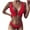 Red, variant on Abcnature Women's Bikini Swimsuits Sets, Thong Bikini Sets Bikini Two Piece Solid Color Sling Beachwear Swimwear Bikini Sets for Women Green S