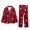 Wine, variant on Linfrsh Matching Family Pajamas Set for Christmas, Long Sleeve Shirt with Pants Soft Sleepwear Loungewear for Holiday Wear