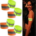 thumbnail image 1 of 8 Pieces Reflective Bands High Visibility Reflector Bands Straps Tape Bracelets Reflective Running Gear For Women Men, 1 of 5