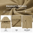 thumbnail image 5 of Iceglad Men's Windbreaker, Cotton Jacket, Zip-Up Jacket, Sports Windbreaker, With Pockets, Durable Style, 5 of 8