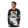 thumbnail image 6 of Demon Slayer Mens' Tanjiro Kamado Kanji Tie-Dye Long Sleeve Adult T-Shirt, 6 of 7