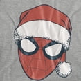 thumbnail image 2 of Spider-Man Womens Portrait Santa Hat Heather Christmas T-Shirt, 2 of 6
