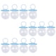 thumbnail image 1 of 2x Paquete de 12 Botellas de Dulces Rellenables Chupete en apariencia de Bebé Favores de Bebé Azul / Rosa Gloria Chupete Candy Box, 1 of 9