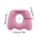 thumbnail image 3 of Cojín para hemorroides para sentarse durante largos periodos: almohadilla flocada para glúteos con alivio hueco para úlceras por presión, cojín de asiento de apoyo para silla de oficina, silla, 3 of 6