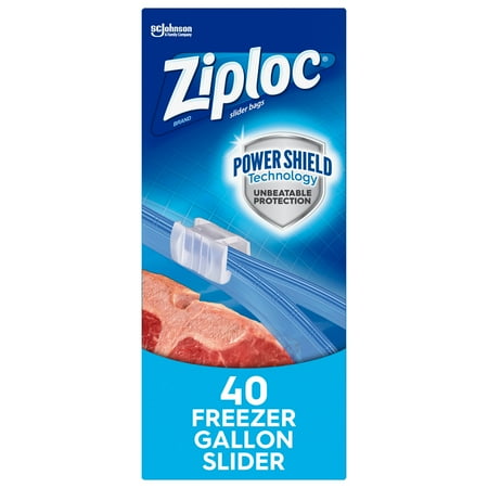Ziploc Slider Freezer Gallon Bags (Choose Your Count)