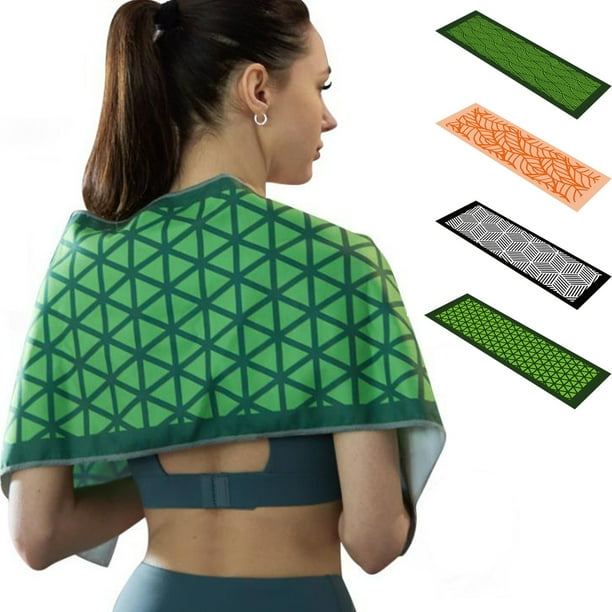 Xihbxyly Toalla de Microfibra de Secado Rápido, Suave y Transpirable, Absorbente y Deportiva, con Efecto Refrescante Instantáneo, Multiusos para Gimnasio, Running, Yoga y Viajes, Tamaño 101 X 30 Cm.