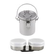 thumbnail image 1 of 2 Uds Pequeño Limpiador de Cepillo a Prueba de de material acero Inoxidable + Recipiente de material acero Inoxidable Taza Aceite Olla Agua Pint perfecl Vaso de paleta para arandela de brochas de pintura, 1 of 8