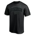 thumbnail image 2 of Men's Black Wisconsin Badgers Flag T-Shirt, 2 of 3