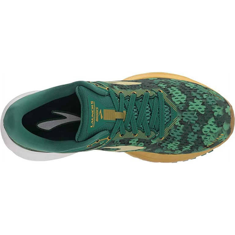 Brooks Men's Shoes Size 12 St. Patty's Day Launch 5 Running Shoe, store Green/Gold