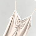 thumbnail image 6 of Zivyakyron Plus Size Nightgowns for Women Short Sleeveless Cotton Babydoll Chemise Nightgowns for Women Solid Spaghetti Strap Lace, 6 of 10