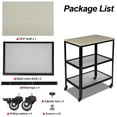 Ubesgoo Microwave Cart on Wheels, 3Tier Rolling Kitchen Cart Baker