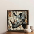 thumbnail image 6 of Rhino Art Wood Panel Decor Wooden Sign Wall Plaque - Vintage Art Decoration, Wall Decoration - Ideal Gift For Home Decoration, Living Room, Bathroom, Bedroom, Garden, Dining, Bar, Cafe, Festival Pa, 6 of 7