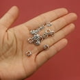 thumbnail image 5 of 30/50/70pcs Ancient Silvery Alloy Flower Spacing Beads, Suitable For DIY Jewelry Making Bracelets, Necklaces, Earrings And Other Hand-made Jewelry, 5 of 11