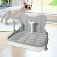 thumbnail image 6 of Pet Potty Dog Toilet Urine Pad Holder Leakproof with High Splash Guard for Indoor Puppy Training Small Dogs, 6 of 9