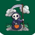 thumbnail image 4 of Inktastic Halloween Trick or Treating Cute Grim Reaper Boys or Girls Baby Bib, 4 of 4