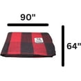 thumbnail image 3 of M MCGUIRE GEAR Warm Wool Bunkhouse Plaid Blanket for Camping, Home, Survival, or First-Aid, 64" x 90" (Red/Black), 3 of 12