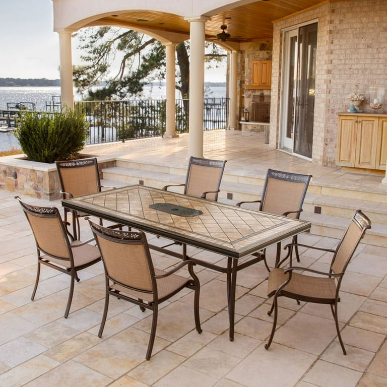 Tile outdoor online dining table