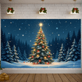 thumbnail image 3 of Decorative Design Christmas Banner Festive Theme Holiday Banner for Christmas Celebration Winter Decoration Indoor Party, 3 of 9