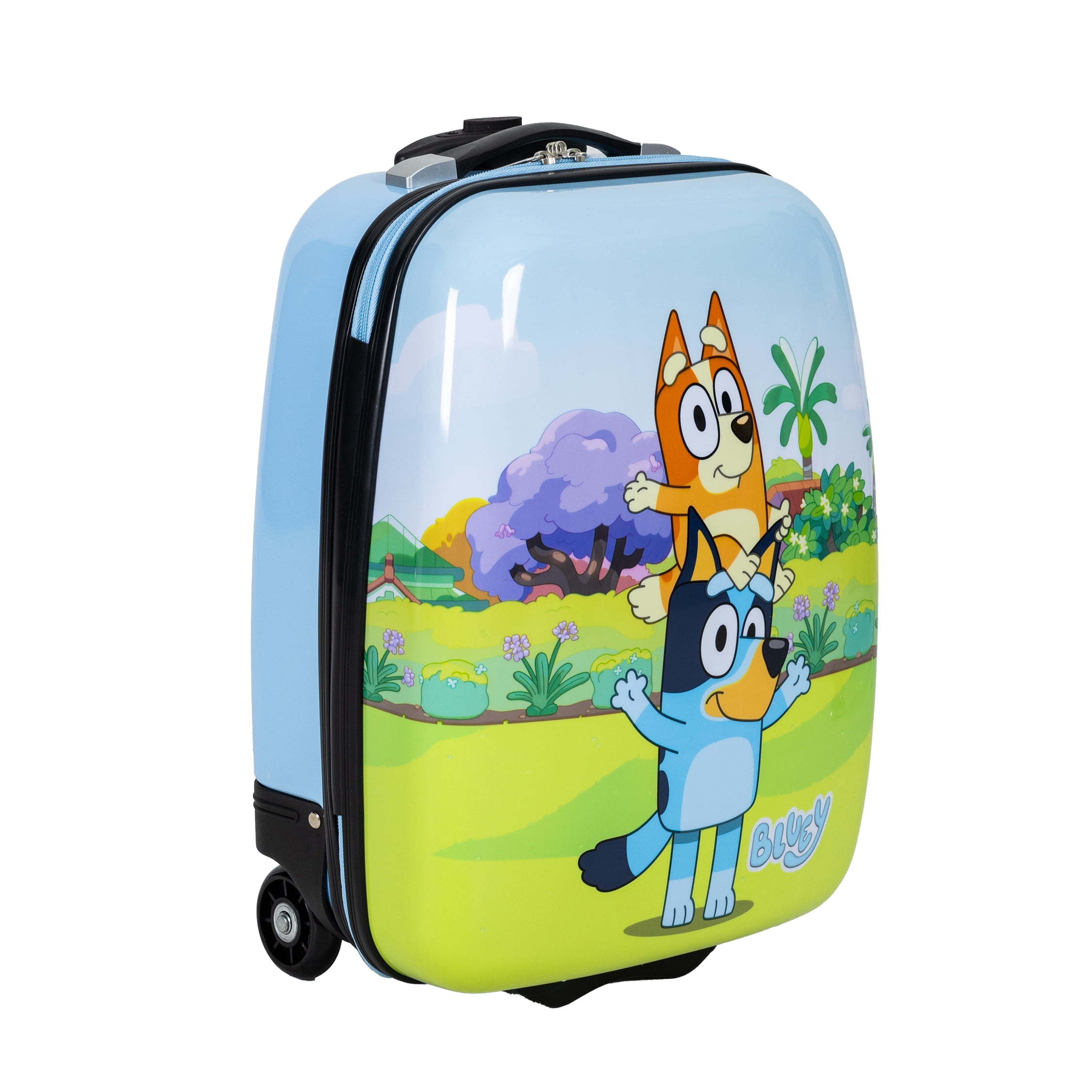 BBC Bluey Kid's 16" Carry On Hardside Luggage Spinner -Light Blue