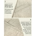 thumbnail image 5 of COOFANDY Mens Casual Blazer Lightweight Sports Coat Two Buttons Two-Button Suit Jacket, 5 of 6