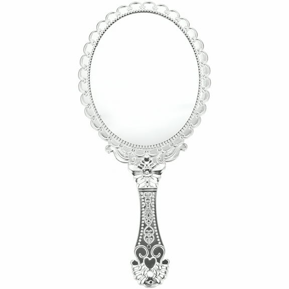 ACDANC Portable Handheld Makeup Mirror with Handle Vintage Travel Design