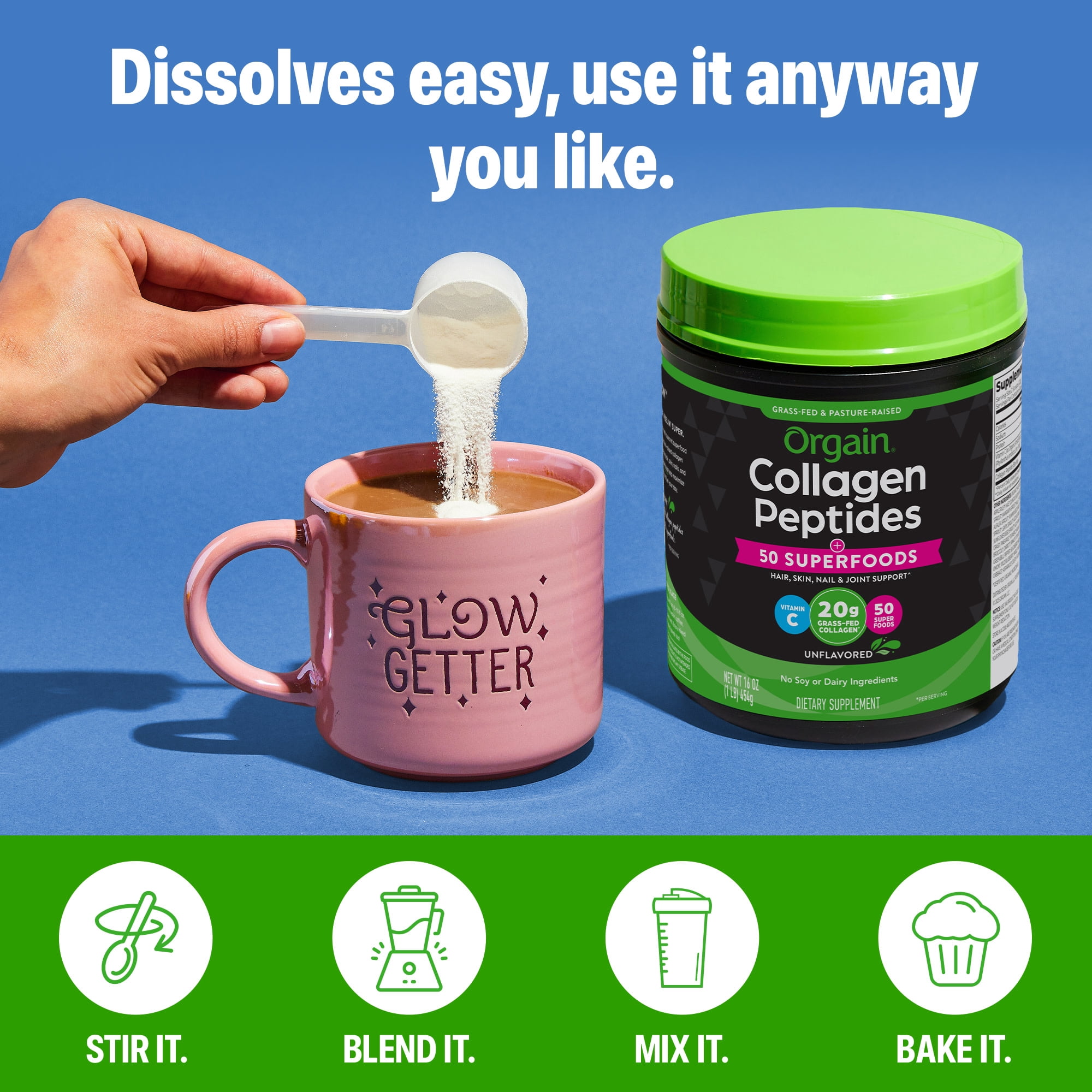 Orgain ® Collagen Peptides + 50 Superfoods Powder - Unflavored