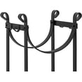 thumbnail image 6 of Amagabeli 30.7in Tall Fireplace Log Rack with 4 Tools Indoor Outdoor Firewood Holders Lumber Storage Stacking Black Wrought Iron Logs Bin Holder for Fireplace Tool Black, 6 of 9