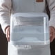 thumbnail image 4 of Cateissary Contenedor de almacenamiento de granos, contenedores de almacenamiento de alimentos intactos y sabrosos, contenedor de almacenamiento Almacenamiento y organización del hogar Gris 12kg, 4 of 6