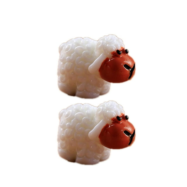 Hi,Fancy 5PCS Adorable Sheep Chicken Dolphin Micro Landscope Fairy Garden Figurines Miniatures Decoration