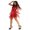 Red, variant on CHICTRY Womens Sparkling Sequins Tassels Latin Dance Dress Rumba Ballroom Costume