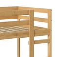 thumbnail image 5 of Walker Edison Modern Solid Wood Twin over Twin Bunkbed, Natural Pine, 5 of 15