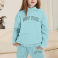 thumbnail image 2 of Girls Outfits Hoodies Letter Print Sweatshirt Stylish Comfortable Everyday Wear, 2 of 4