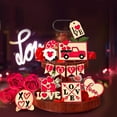 thumbnail image 2 of Tiered Tray Decor Valentines Decorations Mini Wooden Banner Red Home Table Decorations, 2 of 8