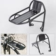 thumbnail image 4 of KAJNBN 1Pc Folding Bike Front Storage Shelf Durable Aluminum Alloy Rack Black, 4 of 8