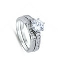 thumbnail image 4 of CHOOSE YOUR COLOR Clear CZ Heart Cutout Solitaire Ring Sterling Silver Band White Female Size 10, 4 of 4
