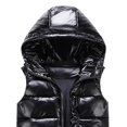 thumbnail image 2 of Sliktaa Unisex Shiny Waterproof Sleeveless Jacket Lightweight Puffer Vest_Gift Of G, 2 of 2