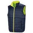 thumbnail image 1 of Result - Chaleco ligeramente acolchado y reversiblemodelo Safeguard para hombre (Amarillo Fluorescente/Azul Marino) Result UTBC4036_fluorescentyellownavy, 1 of 1