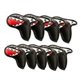 thumbnail image 1 of Yuarrent 9x Shark Golf Iron Head Covers PU Headcovers Leather Golf Club Type2 NO2, 1 of 1