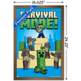 thumbnail image 6 of Minecraft - Survival Mode Wall Poster, 14.725" x 22.375" Framed, 6 of 6