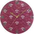 thumbnail image 5 of GZHJMY Mardi Gras Wall Clock, Silent Non Ticking Battery Operated Round Clock for Kitchen Office School Home Decorative, 5 of 7