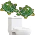 thumbnail image 3 of Turtle Ceramic Toilet Bolt Caps, 2PCS Cute Decorative Toilet Lid Covers, Novelty Bathroom Ornament Set, Durable Ceramic Decor for Toilet, Bathroom, Restroom & Home Use, Green, 3 of 9
