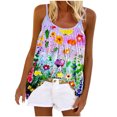 thumbnail image 2 of SMihono Hauts pour Femmes Débardeur Mode Été Col Rond Sans Manches Imprimé Décontracté Blouse Débardeur pour Femmes Hauts d'Été pour Femmes, 2 of 5