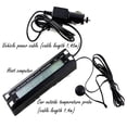 thumbnail image 3 of Car Thermometer with Interior/Exterior Temp & Battery Voltage Monitor – Ice Alert, Sound/Light Alarm, 2m Cigarette Lighter Plug, 3 of 10