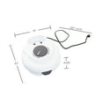 thumbnail image 6 of Chef Buddy Electric Nonstick Waffle Cone Maker with Shaper Cone (White), 6 of 10